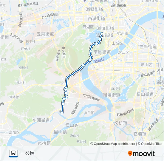 291路 Bus Line Map