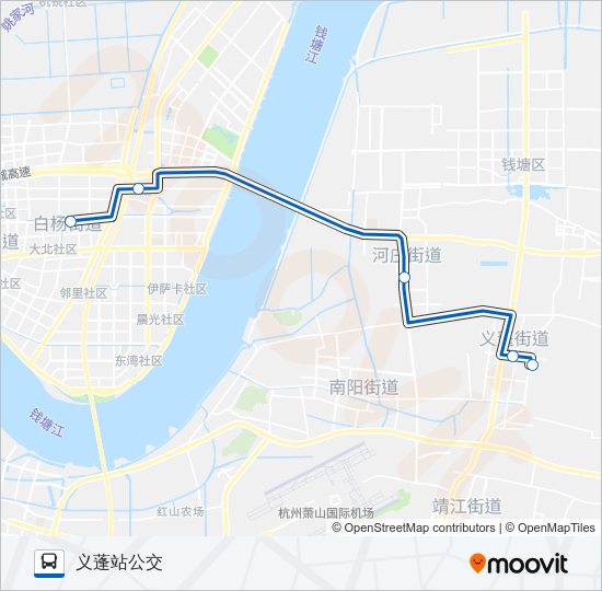 公交293路的线路图