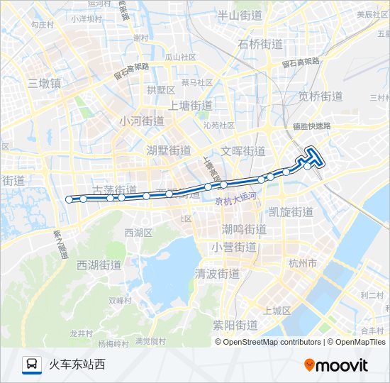 公交297路的线路图