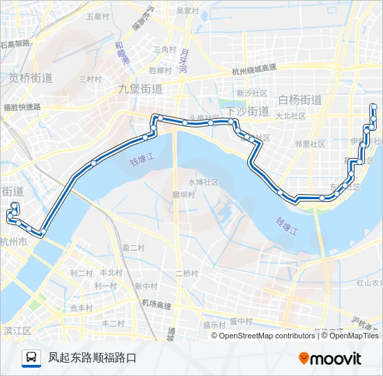 公交298路的线路图