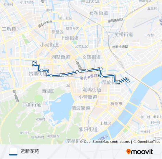 公交299路的线路图