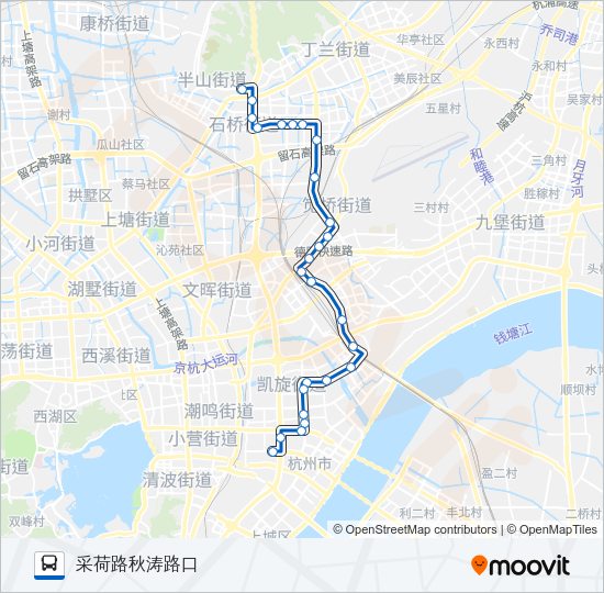 公交304路的线路图