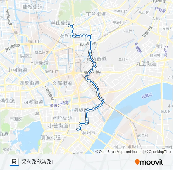 304路 Bus Line Map