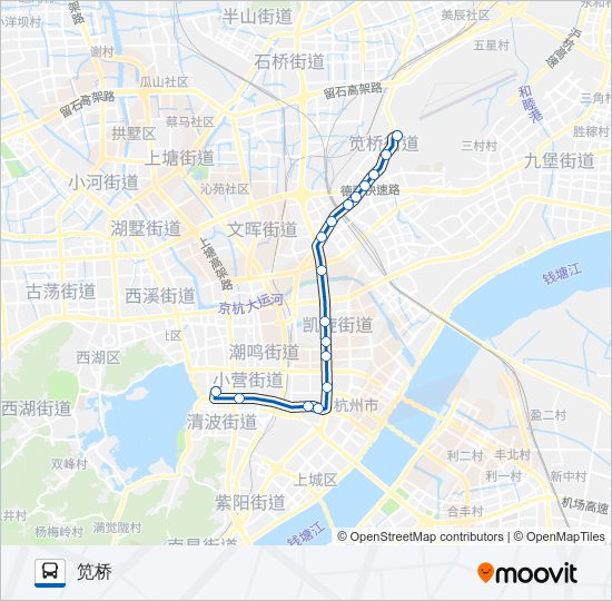 燕郊305路站点路线图图片