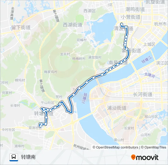 308路 Bus Line Map