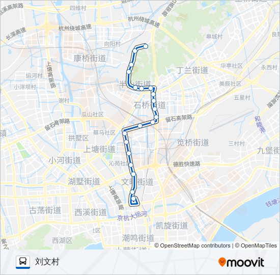 Bus312路的线路图