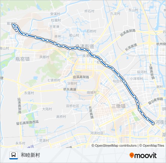 公交313路的线路图