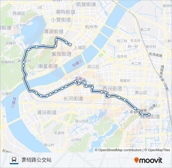 公交315路的线路图