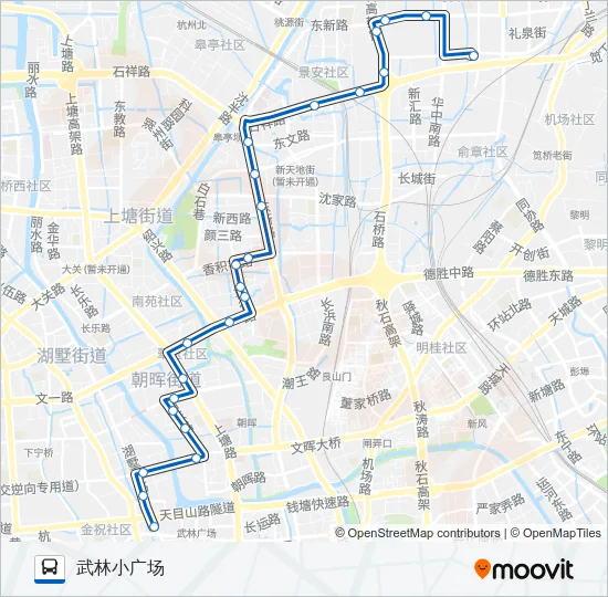 公交316路的线路图