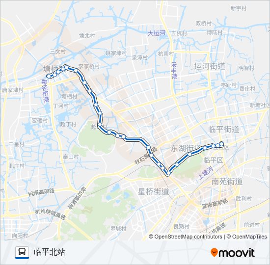 公交319路的线路图