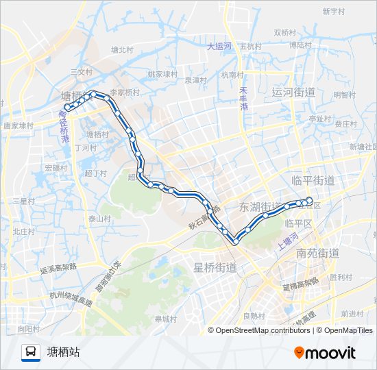 公交319路的线路图