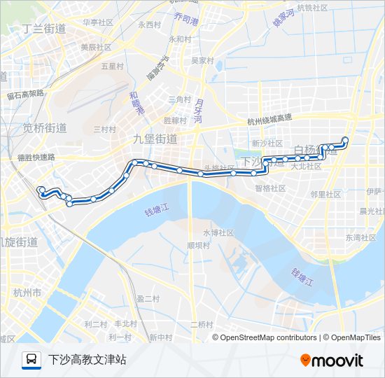 公交320路的线路图