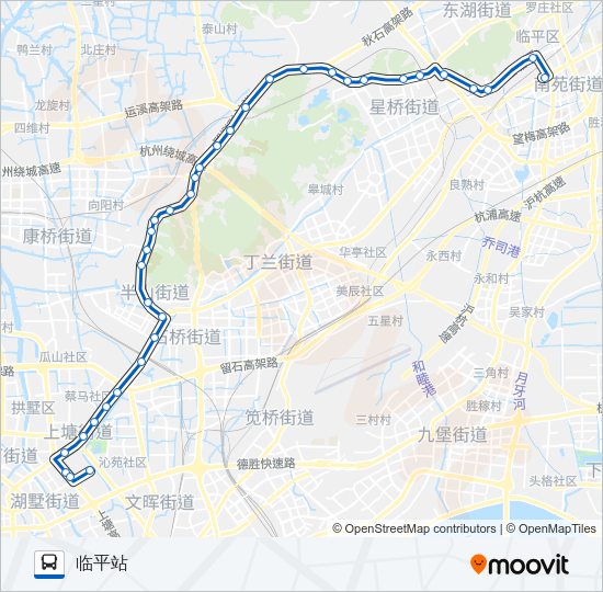 公交321路的线路图