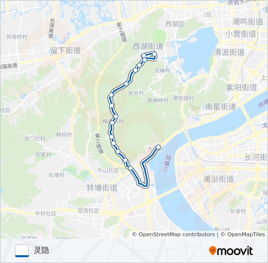 公交324路的线路图