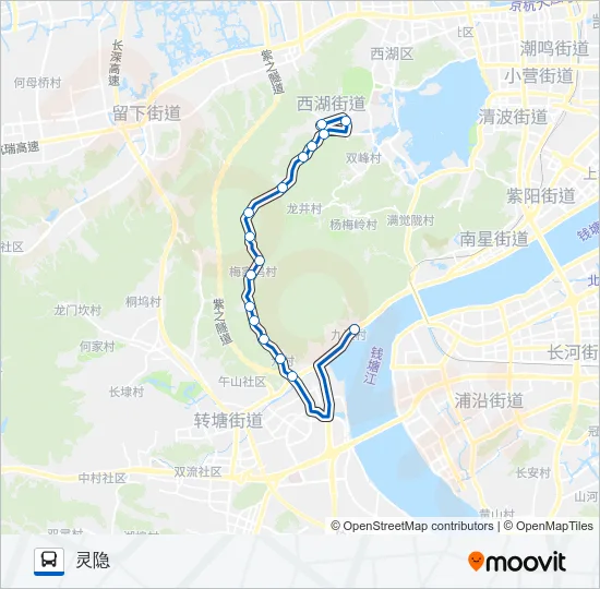 公交324路的线路图