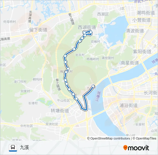 公交324路的线路图
