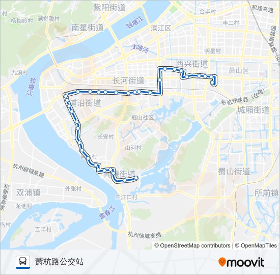 公交326路的线路图