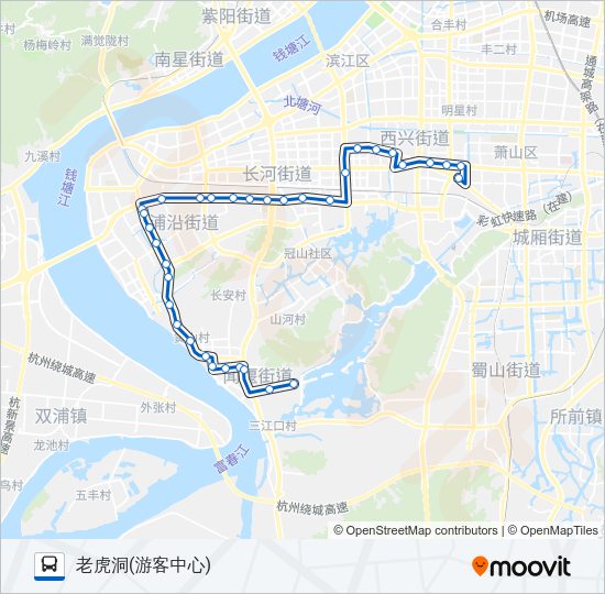 公交326路的线路图