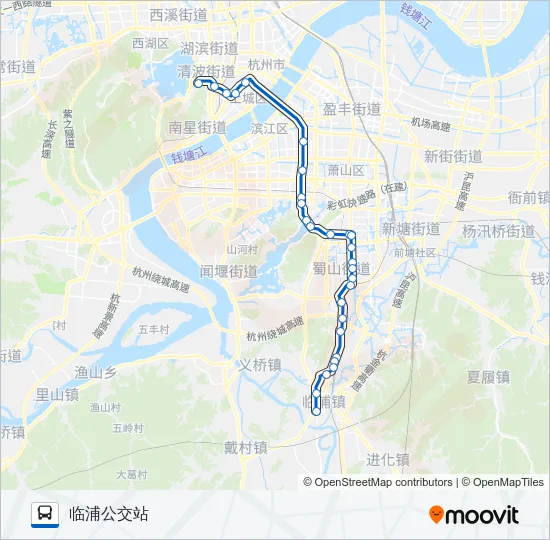 327路 Bus Line Map