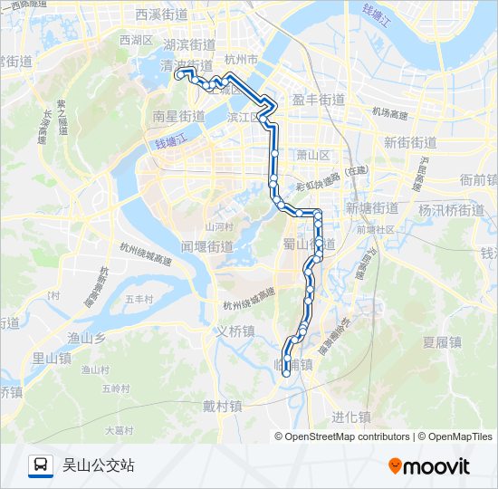 公交327路的线路图