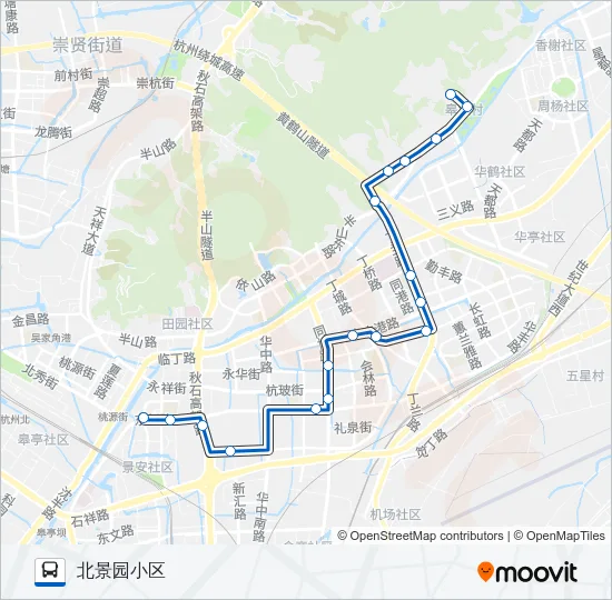 公交329路的线路图