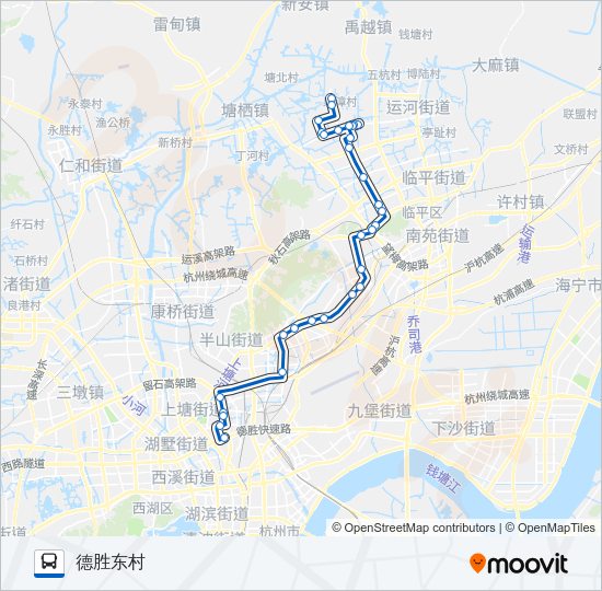 公交330路的线路图