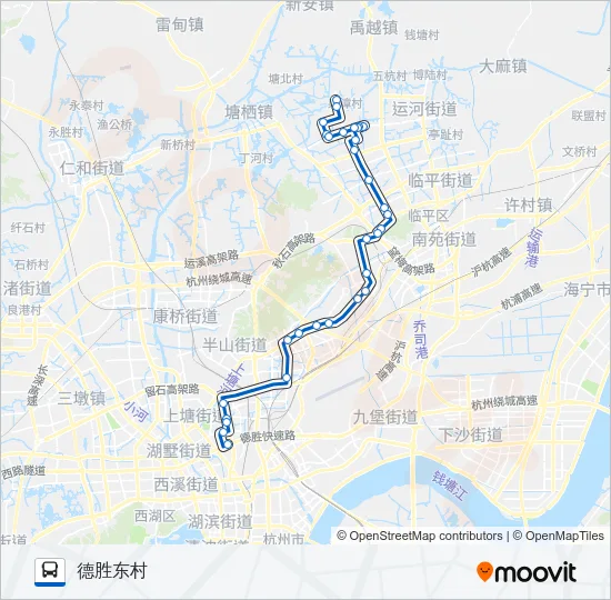 公交330路的线路图