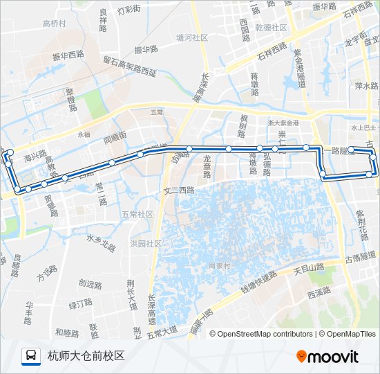 公交332路的线路图