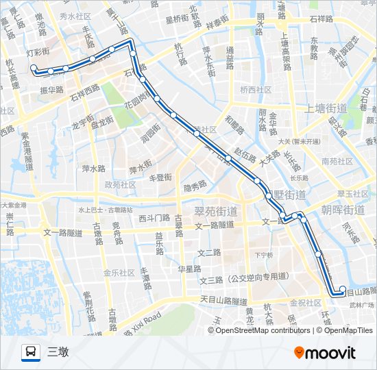 公交333路的线路图