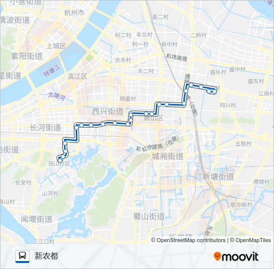 340路 Bus Line Map