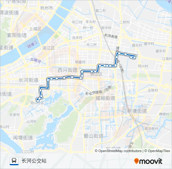 340路 Bus Line Map
