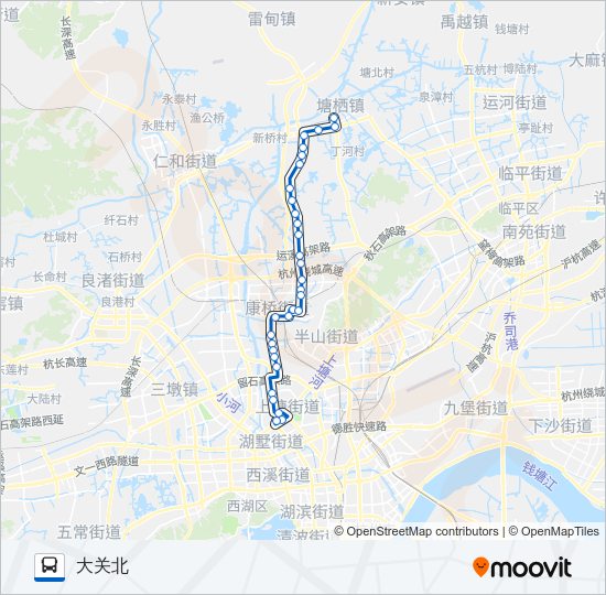 公交342路的线路图