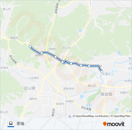 公交343路的线路图
