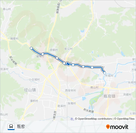公交343路的线路图