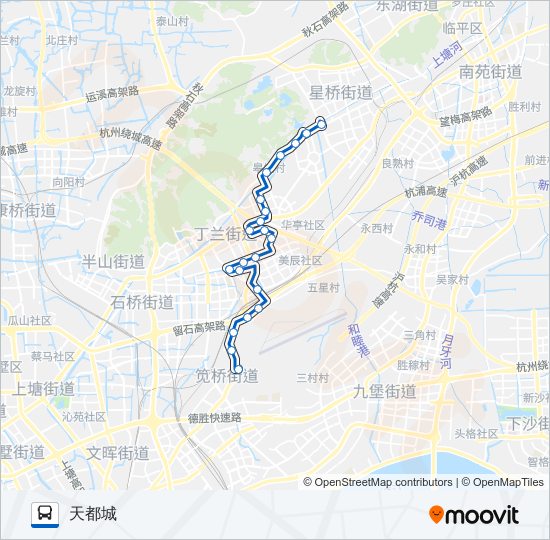 公交345路的线路图