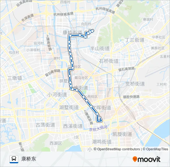 公交347路的线路图