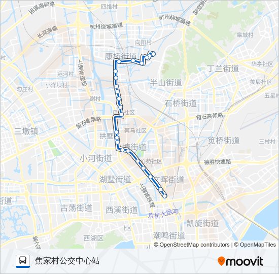 公交347路的线路图