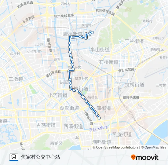公交347路的线路图