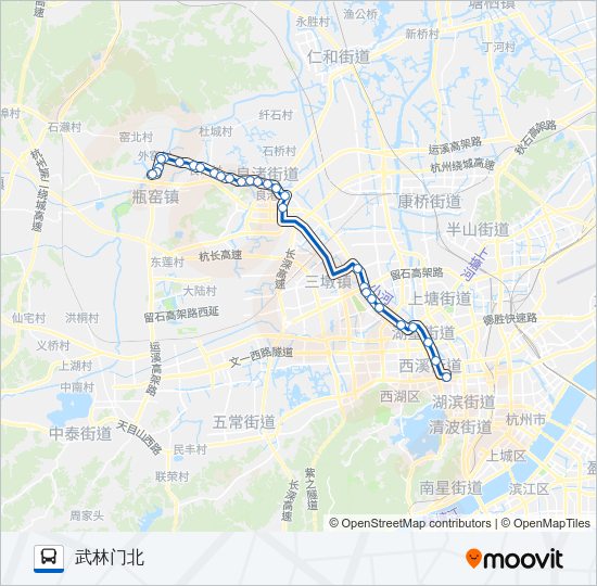 公交348路的线路图