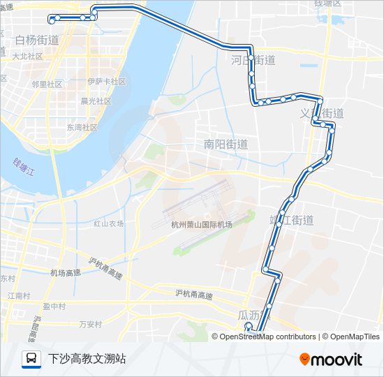 公交351路的线路图