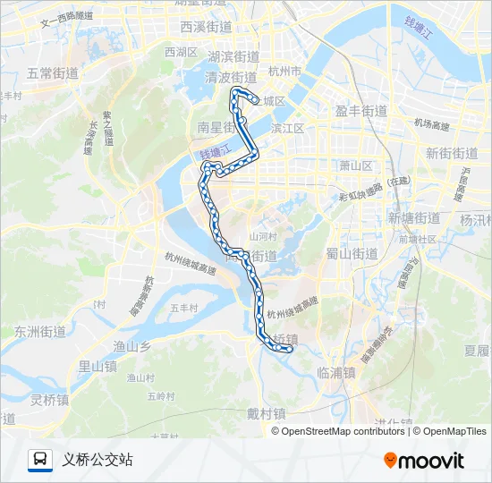 公交352路的线路图