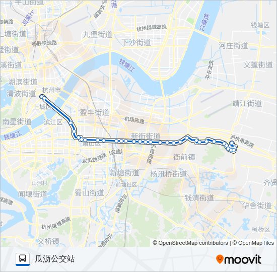 公交360路的线路图
