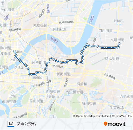 公交361路的线路图