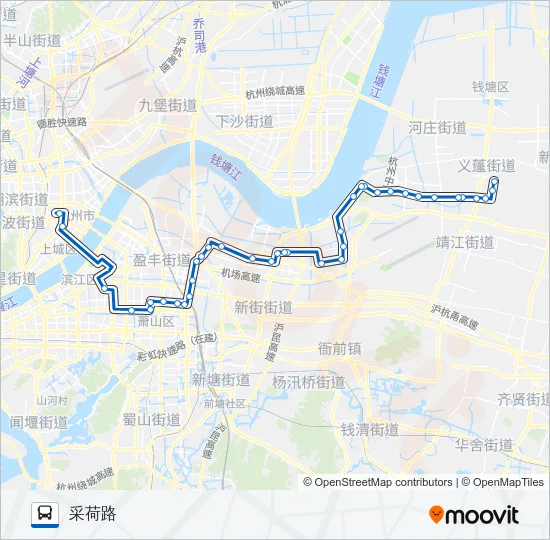 公交361路的线路图