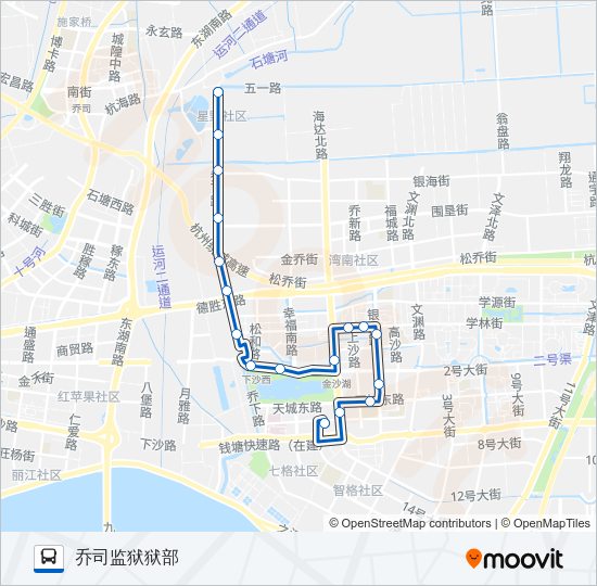 公交363路的线路图