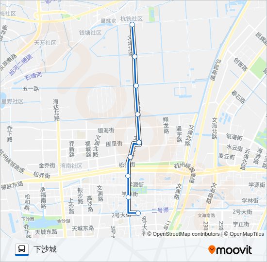 公交364路的线路图