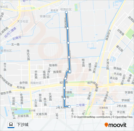公交364路的线路图
