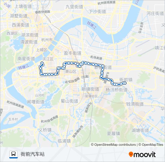 公交368路的线路图