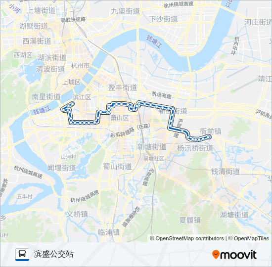 公交368路的线路图