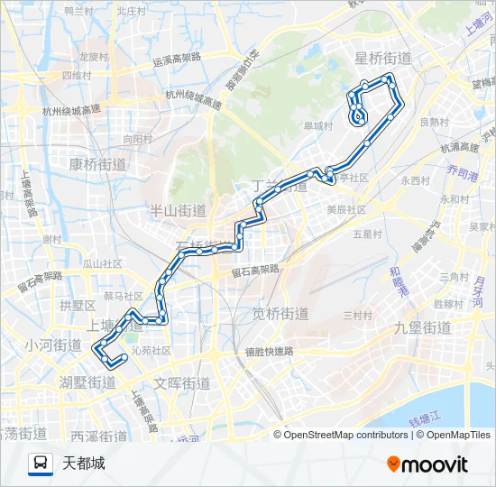 公交371路的线路图